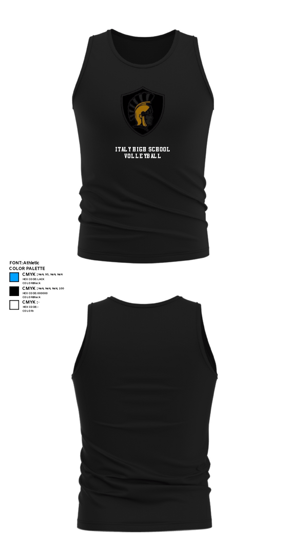 Tank Top, Italy High School Volleyball, Women's Volleyball, Teamtime, Team time, sublimation, custom sports apparel, team uniforms, spirit wear, spiritwear, sports uniforms, custom shirts, team store, custom team store, fundraiser sports, apparel fundraiser