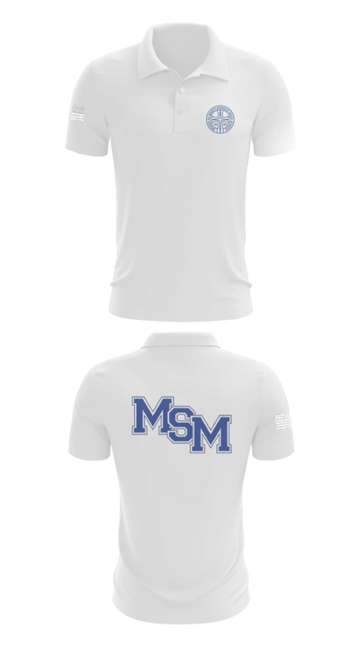 Mount St. Mary Catholic School Cross Country 34367170 Short Sleeve Performance Polo - 9