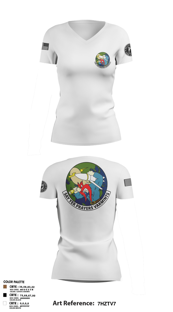 Womens Short Sleeve Vneck Shirt, 20th Intelligence Squadron, Air Force, Teamtime, Team time, sublimation, custom sports apparel, team uniforms, spirit wear, spiritwear, sports uniforms, custom shirts, team store, custom team store, fundraiser sports, apparel fundraiser