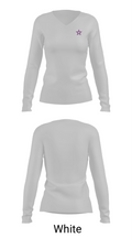 Hiroshi Miyamura High School Track and Field 73163312 Women's Long Sleeve V-neck Shirt - 6