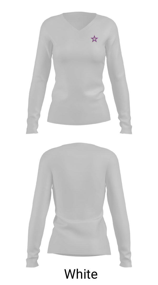 Women's Long Sleeve Vneck Shirt, Hiroshi Miyamura High School Track and Field, Track & Field, Teamtime, Team time, sublimation, custom sports apparel, team uniforms, spirit wear, spiritwear, sports uniforms, custom shirts, team store, custom team store, fundraiser sports, apparel fundraiser