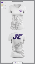 Jacksonville College Cross Country 48639105 Women's Short Sleeve V-neck Shirt - 3