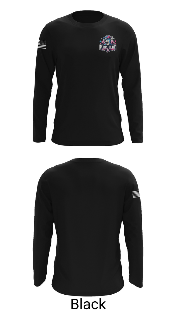 Long Sleeve Performance Shirt, PERRO ELITE, Baseball, Teamtime, Team time, sublimation, custom sports apparel, team uniforms, spirit wear, spiritwear, sports uniforms, custom shirts, team store, custom team store, fundraiser sports, apparel fundraiser