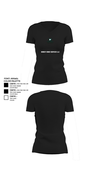 Honest Home Services LLC 8474691 Women's Short Sleeve V-neck Shirt - 11