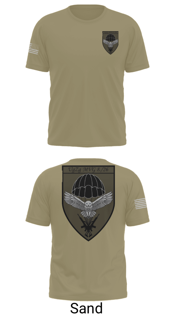 Old School Cotton Feel Shirt, 8.FschJgRgt 26, Army, Teamtime, Team time, sublimation, custom sports apparel, team uniforms, spirit wear, spiritwear, sports uniforms, custom shirts, team store, custom team store, fundraiser sports, apparel fundraiser
