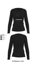 Wetwork Kustoms 4743471 Women's Long Sleeve V-neck Shirt - 10
