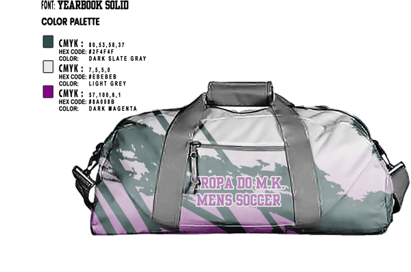 Duffle Bag, Tropa do M.K., Men's Soccer, Teamtime, Team time, sublimation, custom sports apparel, team uniforms, spirit wear, spiritwear, sports uniforms, custom shirts, team store, custom team store, fundraiser sports, apparel fundraiser