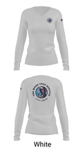 The Moss Tree Service 86074742 Women's Long Sleeve V-neck Shirt - 16