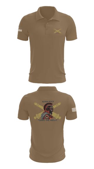 Short Sleeve Performance Polo, ALPHA ROCK, Army, Teamtime, Team time, sublimation, custom sports apparel, team uniforms, spirit wear, spiritwear, sports uniforms, custom shirts, team store, custom team store, fundraiser sports, apparel fundraiser