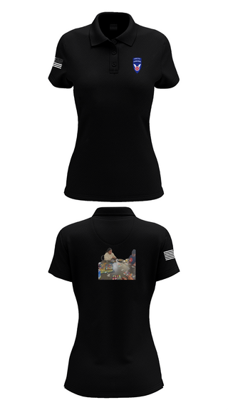 Womens Short Sleeve Performance Polo, 11th ABN DIV WO, , Teamtime, Team time, sublimation, custom sports apparel, team uniforms, spirit wear, spiritwear, sports uniforms, custom shirts, team store, custom team store, fundraiser sports, apparel fundraiser