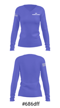 USS PENNSYLVANIA 38296466 Women's Long Sleeve V-neck Shirt - 20
