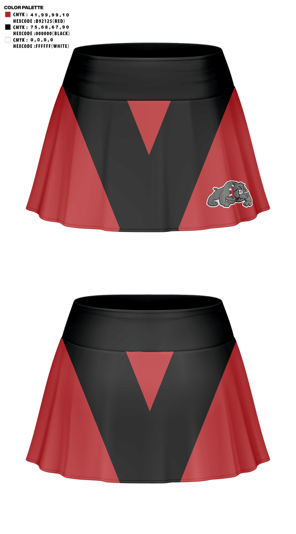 Skort, Bucklin R-2 High School Cheer, Cheer, Teamtime, Team time, sublimation, custom sports apparel, team uniforms, spirit wear, spiritwear, sports uniforms, custom shirts, team store, custom team store, fundraiser sports, apparel fundraiser