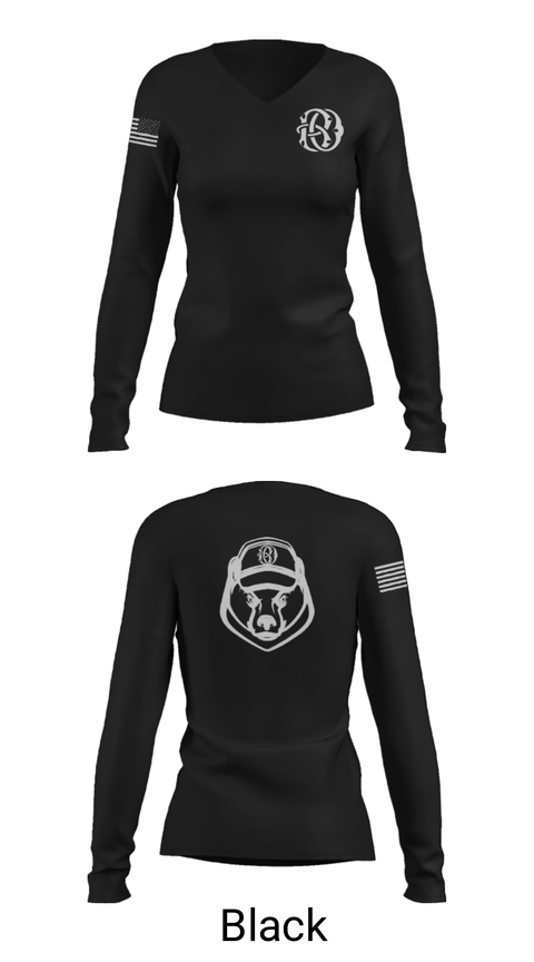 Womens Long Sleeve Vneck Shirt, BAGS ONLY, , Teamtime, Team time, sublimation, custom sports apparel, team uniforms, spirit wear, spiritwear, sports uniforms, custom shirts, team store, custom team store, fundraiser sports, apparel fundraiser