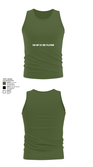 Tank Top, 346 MP CO 3rd Platoon, Army, Teamtime, Team time, sublimation, custom sports apparel, team uniforms, spirit wear, spiritwear, sports uniforms, custom shirts, team store, custom team store, fundraiser sports, apparel fundraiser