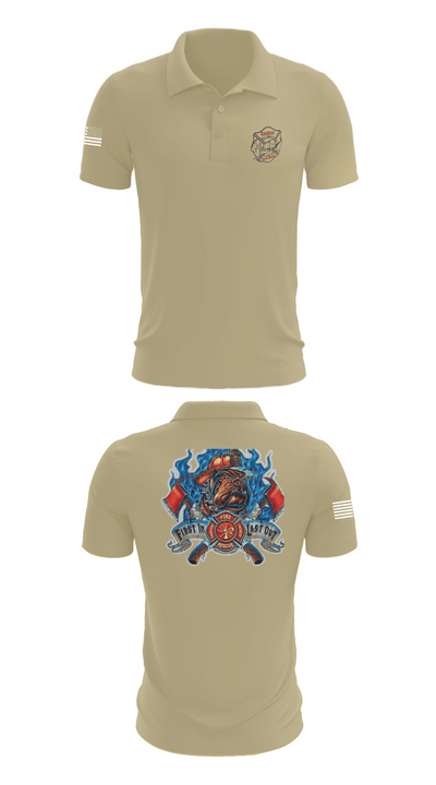 Golden Fire Dept. 85481633 Short Sleeve Performance Polo - 87