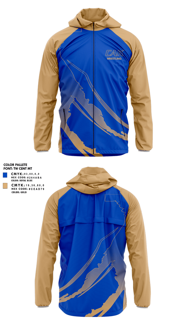 Windbreaker, Christian Academy of Knoxville Wrestling, Wrestling, Teamtime, Team time, sublimation, custom sports apparel, team uniforms, spirit wear, spiritwear, sports uniforms, custom shirts, team store, custom team store, fundraiser sports, apparel fundraiser