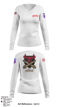 BRAVO BULLS 37560351 Women's Long Sleeve V-neck Shirt - 8