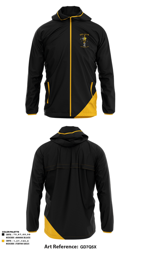 Windbreaker, Del Mar High School Band, Spirit Store, Teamtime, Team time, sublimation, custom sports apparel, team uniforms, spirit wear, spiritwear, sports uniforms, custom shirts, team store, custom team store, fundraiser sports, apparel fundraiser