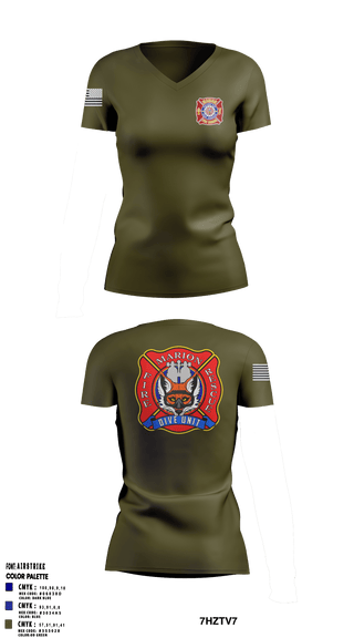 Womens Short Sleeve Vneck Shirt, , Fire Department, Teamtime, Team time, sublimation, custom sports apparel, team uniforms, spirit wear, spiritwear, sports uniforms, custom shirts, team store, custom team store, fundraiser sports, apparel fundraiser