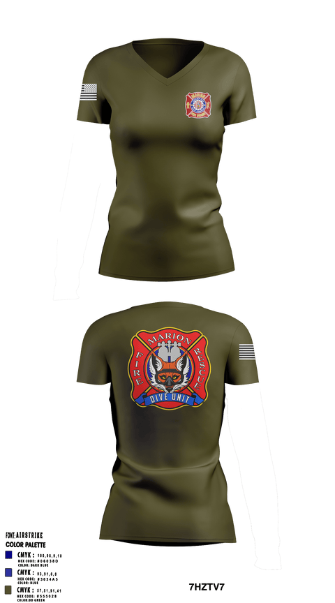 Womens Short Sleeve Vneck Shirt, , Fire Department, Teamtime, Team time, sublimation, custom sports apparel, team uniforms, spirit wear, spiritwear, sports uniforms, custom shirts, team store, custom team store, fundraiser sports, apparel fundraiser