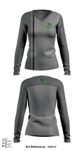 Thriving Grounds Landscaping 97741926 Women's Long Sleeve V-neck Shirt - 114