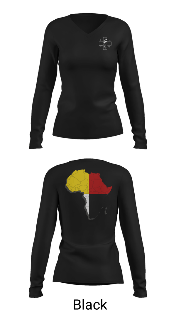 Women's Long Sleeve Vneck Shirt, Med shed, Army, Teamtime, Team time, sublimation, custom sports apparel, team uniforms, spirit wear, spiritwear, sports uniforms, custom shirts, team store, custom team store, fundraiser sports, apparel fundraiser