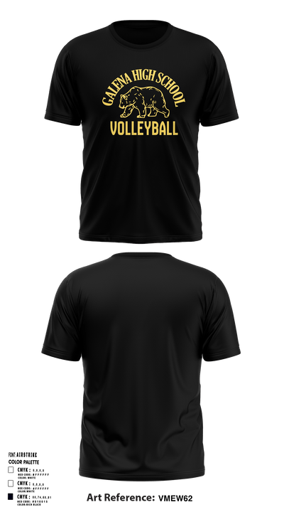 Galena High School Volleyball 10912508 Short Sleeve Performance Shirt - 1