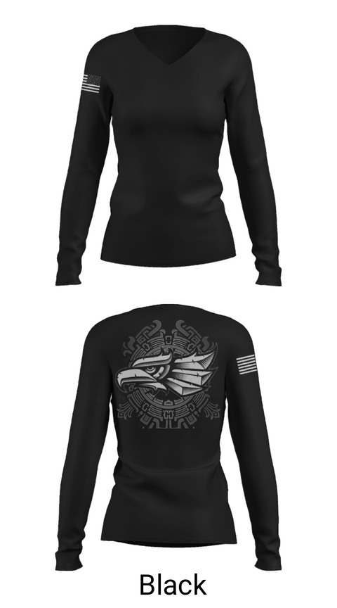 Womens Long Sleeve Vneck Shirt, united hvac, , Teamtime, Team time, sublimation, custom sports apparel, team uniforms, spirit wear, spiritwear, sports uniforms, custom shirts, team store, custom team store, fundraiser sports, apparel fundraiser