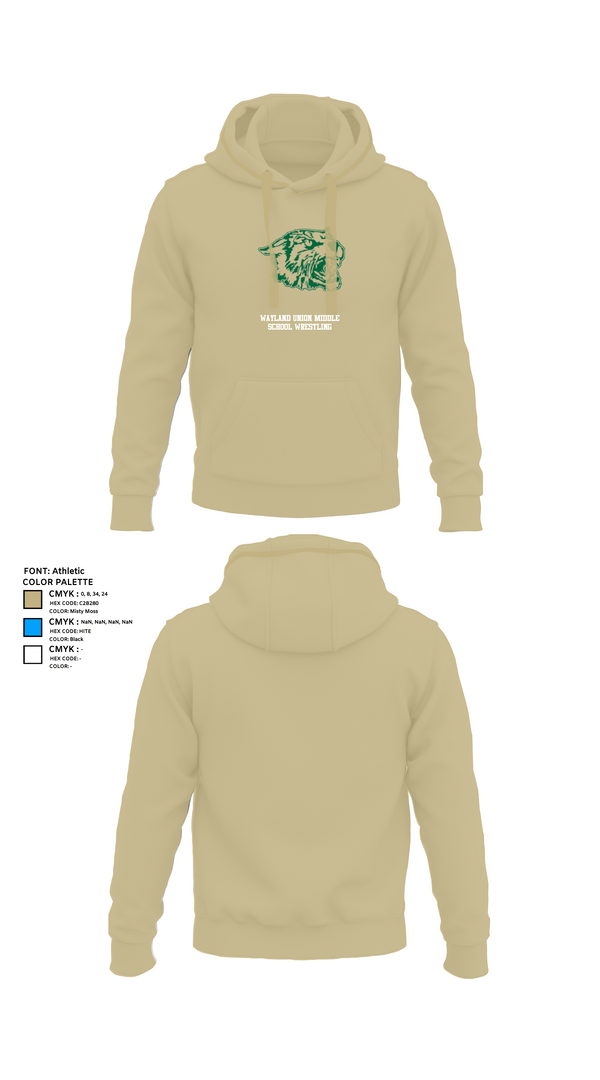 Hoodie, Wayland Union Middle School Wrestling, Wrestling, Teamtime, Team time, sublimation, custom sports apparel, team uniforms, spirit wear, spiritwear, sports uniforms, custom shirts, team store, custom team store, fundraiser sports, apparel fundraiser