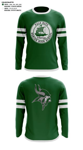 Long Sleeve Performance Shirt, Palo Alto High School Cheer, Cheer, Teamtime, Team time, sublimation, custom sports apparel, team uniforms, spirit wear, spiritwear, sports uniforms, custom shirts, team store, custom team store, fundraiser sports, apparel fundraiser