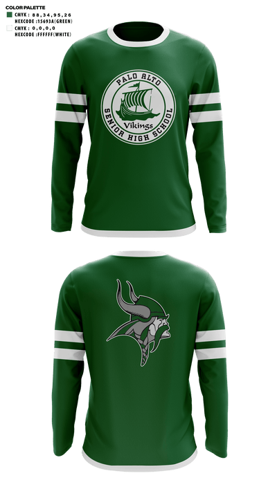 Palo Alto High School Cheer 94037882 Long Sleeve Performance Shirt - 41 (1)