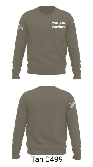 Crew Neck Sweatshirt, VAQ-140 Patriots, Navy, Teamtime, Team time, sublimation, custom sports apparel, team uniforms, spirit wear, spiritwear, sports uniforms, custom shirts, team store, custom team store, fundraiser sports, apparel fundraiser