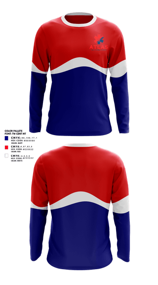 Long Sleeve Performance Shirt, Atlas Air Ambulance, , Teamtime, Team time, sublimation, custom sports apparel, team uniforms, spirit wear, spiritwear, sports uniforms, custom shirts, team store, custom team store, fundraiser sports, apparel fundraiser