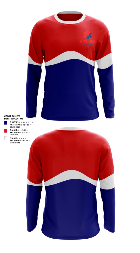 Long Sleeve Performance Shirt, Atlas Air Ambulance, , Teamtime, Team time, sublimation, custom sports apparel, team uniforms, spirit wear, spiritwear, sports uniforms, custom shirts, team store, custom team store, fundraiser sports, apparel fundraiser