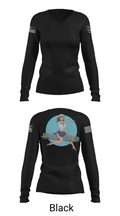 733 83106436 Women's Long Sleeve V-neck Shirt - 35