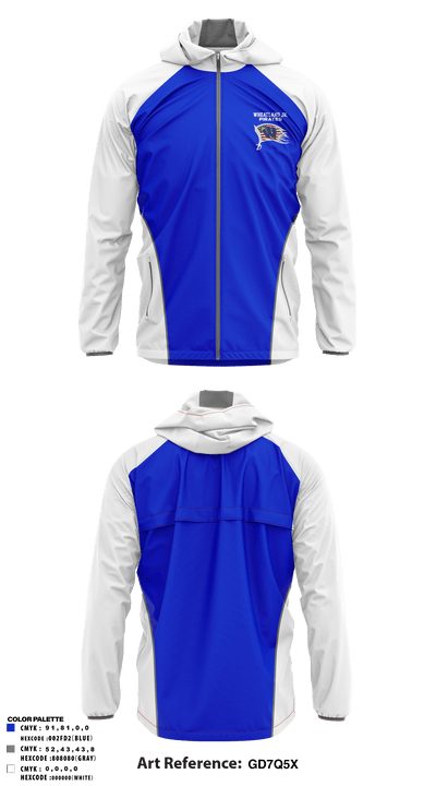 Wheatland youth football and cheer 53677637 Windbreaker - 5