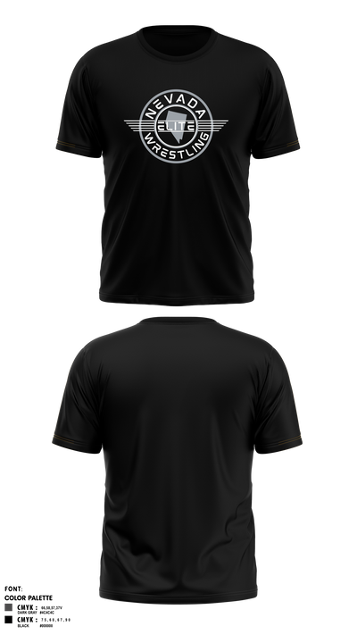Nevada Elite Wrestling Short Sleeve Rash Guard Shirt - 2