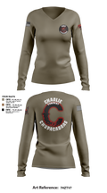 C Co Chupacabras Women's Long Sleeve V-neck Shirt - 1