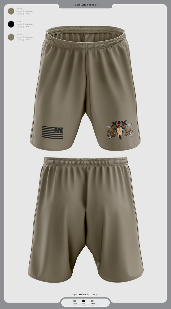 Athletic Shorts With Pockets, 5/19th SFG, National Guard, Teamtime, Team time, sublimation, custom sports apparel, team uniforms, spirit wear, spiritwear, sports uniforms, custom shirts, team store, custom team store, fundraiser sports, apparel fundraiser