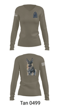 4-31 infantry battalion hotel company 62387368 Women's Long Sleeve V-neck Shirt -1 77