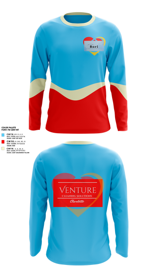 Long Sleeve Performance Shirt, Venture cleaning solutions, , Teamtime, Team time, sublimation, custom sports apparel, team uniforms, spirit wear, spiritwear, sports uniforms, custom shirts, team store, custom team store, fundraiser sports, apparel fundraiser