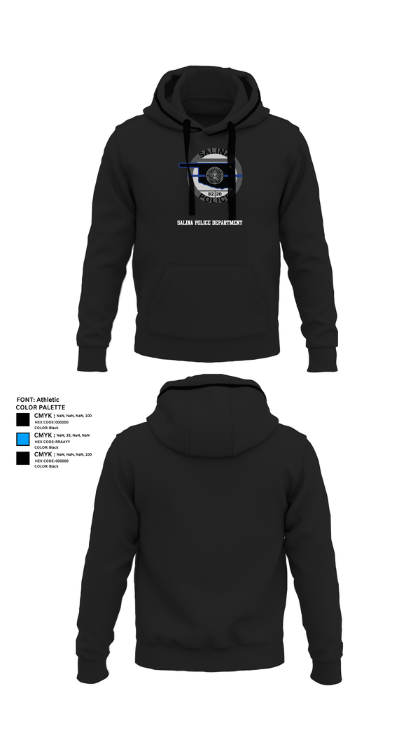 Hoodie, Salina Police Department, Police, Teamtime, Team time, sublimation, custom sports apparel, team uniforms, spirit wear, spiritwear, sports uniforms, custom shirts, team store, custom team store, fundraiser sports, apparel fundraiser