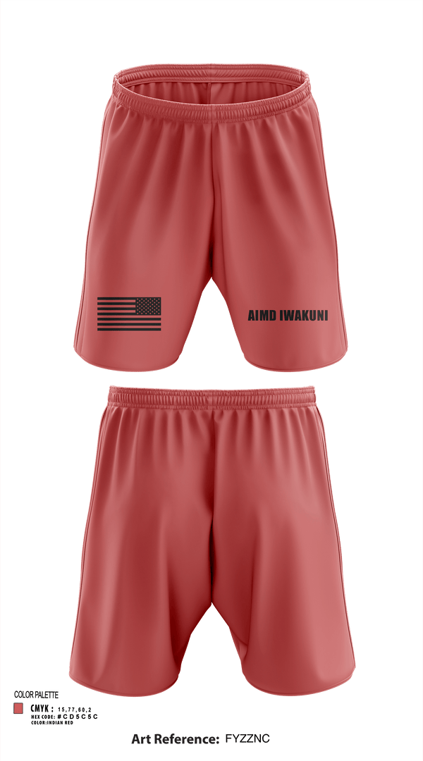 Athletic Shorts With Pockets, AIMD Iwakuni, Navy, Teamtime, Team time, sublimation, custom sports apparel, team uniforms, spirit wear, spiritwear, sports uniforms, custom shirts, team store, custom team store, fundraiser sports, apparel fundraiser