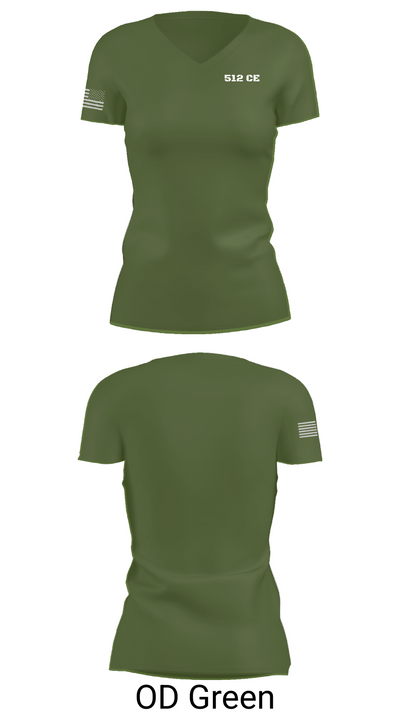 512 CE 64109382 Women's Short Sleeve V-neck Shirt - 48