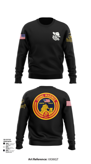 Crew Neck Sweatshirt, Rogue Valley, Marines, Teamtime, Team time, sublimation, custom sports apparel, team uniforms, spirit wear, spiritwear, sports uniforms, custom shirts, team store, custom team store, fundraiser sports, apparel fundraiser