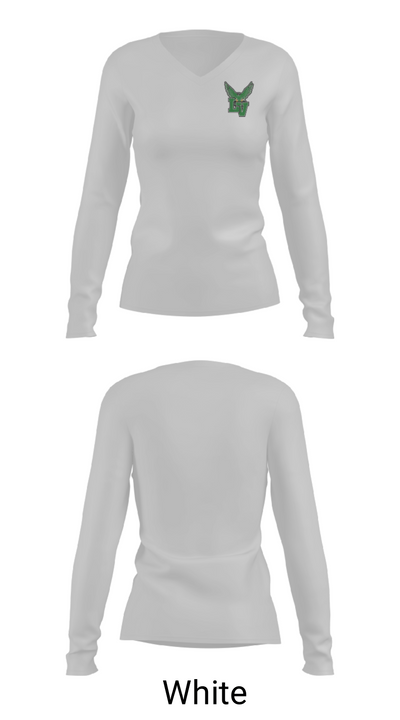 Falcons Volleyball 23896464 Women's Long Sleeve V-neck Shirt - 16