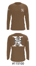 10th Special Forces HPW 55640979 Long Sleeve Performance Shirt - 18