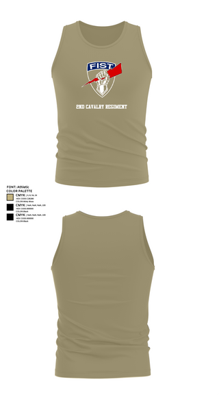 Tank Top, 2nd cavalry regiment, Army, Teamtime, Team time, sublimation, custom sports apparel, team uniforms, spirit wear, spiritwear, sports uniforms, custom shirts, team store, custom team store, fundraiser sports, apparel fundraiser