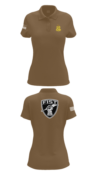 Womens Short Sleeve Performance Polo, 1-200 Infantry, National Guard, Teamtime, Team time, sublimation, custom sports apparel, team uniforms, spirit wear, spiritwear, sports uniforms, custom shirts, team store, custom team store, fundraiser sports, apparel fundraiser