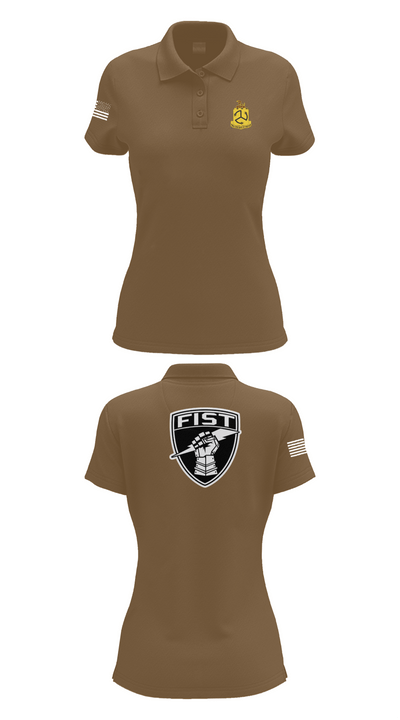 1-200 Infantry 56519387 Women's Short Sleeve Performance Polo  - 14